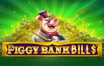 Grafisk illustration af en sparegris og penge, der symboliserer bankroll-forvaltning og bonusser